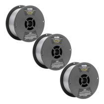 Kit 3 Arame MIG 0,8mm Carretel 1KG Sem Gas - Vonder Kit 3 Arame MIG 0,8mm Carretel 1KG Sem Gas - Vonder