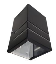 Kit 3 Arandela Frisada 1 Facho 2 Frisos de Luz Soquete Padrão E27 Luminária Decorativa Área Externa Muro Parede Jardim Varanda Preto Marrom Branca