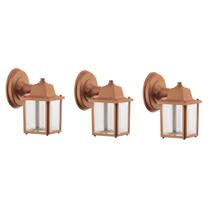 Kit 3 Arandela Industrial Externa Cobre Resistente Maresia