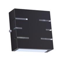 Kit 3 Arandela Slim 6 Frisos 12x12x4cm Bivolt G9 Sem Lâmpada Interna Externa Muro Parede - 101
