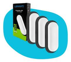 Kit 3 Arandela Tartaruga 8w 6500k Lumanti Kit 3 Arandela Tartaruga 8w 6500k Lumanti