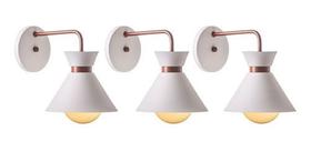 Kit 3 Arandelas Interno Retro Dubai Alumínio Decorações Kit 3 Arandelas Interno Retro Dubai Alumínio Decorações