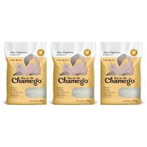 Kit 3 Areia Higienica Chamego 4kg Graos Medios - Bem-me-Pet