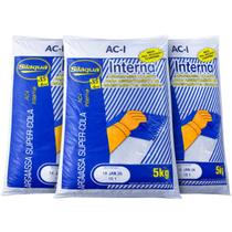 Kit 3 Argamassa Interna Ac1 Super Cola Revestimento 5Kg