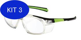 Kit 3 Armação Óculos Segurança Para Lentes De Grau Univet