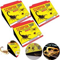 Kit 3 armadilha adesiva scorpion trap para escorpiões e insetos rasteiros