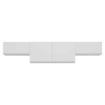 Kit 3 Armários De Cozinha Aéreos 4 Portas Veneza Multimóveis Mp2151 Branco Branco