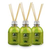 Kit 3 Aromatizador Ambientes Alecrim Varetas Fragrância Suave Calmante Energizante 270ml, Pantanal Aromas