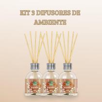 Kit 3 Aromatizador Ambientes Difusor de Vareta Aroma Algodão 280 ml Perfume Casa Lar Mogilândi Kit 3 Aromatizador Ambientes Difusor de Vareta Aroma Algodão 280 ml Perfume Casa Lar Mogilândi
