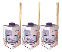 KIT 3 AROMATIZADOR DE AMBIENTE TROPICAL COR: aconchego