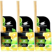 Kit 3 Aromatizador Perfume De Ambiente Difusor De Aroma Limão Siciliano
