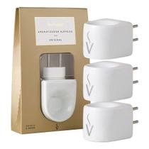 Kit 3 Aromatizadores Elétricos Via Aroma Porcelana com Plug Bivolt para Ambientes Kit 3 Aromatizadores Elétricos Via Aroma Porcelana com Plug Bivolt para Ambientes