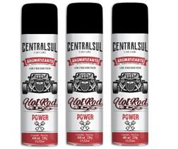 Kit 3 Aromatizante Aerossol Hot Rod 400ml Centralsul