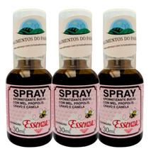 Kit 3 Aromatizante Bucal Cravo e Canela 30Ml - Essenza