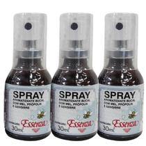 Kit 3 Aromatizante Bucal Própolis e Gengibre 30Ml - Essenza