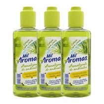 Kit 3 Aromatizante de Ambiente Capim-Limão 140ml Mil Aromas Kit 3 Aromatizante de Ambiente Capim-Limão 140ml Mil Aromas