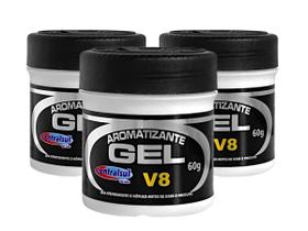 Kit 3 Aromatizante Gel V8 60g Centralsul