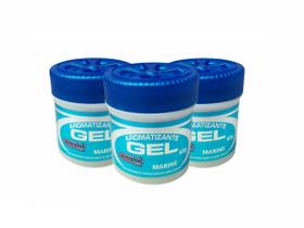 Kit 3 Aromatizantes Gel Marine 60G CentralSul