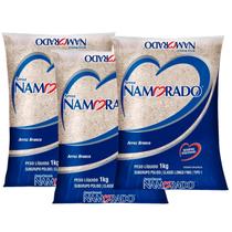 Kit 3 Arroz Branco Tipo 1 Namorado 1kg - Sempre Soltinho