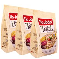 Kit 3 Arroz Integral 7 Grãos com Quinoa Tio João Pacote 500g