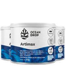 Kit 3 Artmax 180 Cápsulas Ocean Drop - melhora da articulação