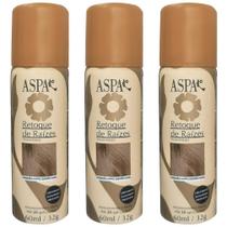 Kit 3 Aspa Retoque de Raízes Instantâneo Castanho Médio 60ml Kit 3 Aspa Retoque de Raízes Instantâneo Castanho Médio 60ml