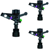 Kit 3 Aspersor de Impacto IM22 C/ Rosca 1" Irrigação de Hortas, Pastagens - Irrigação Eficiente e Resistente