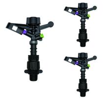 Kit 3 Aspersor Irrigação Hortas Pastagem IM22 Rosca 1/2” - Irrigação Uniforme Econômica e Eficiente