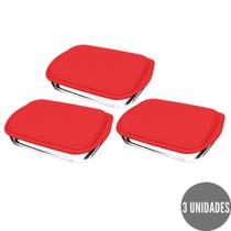 Kit 3 Assadeira Retangular C/Tampa 5L Vidro TemperadoNadir Kit 3 Assadeira Retangular C/Tampa 5L Vidro TemperadoNadir
