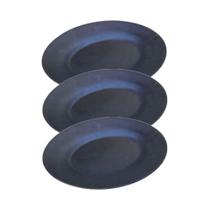 Kit 3 Assadeiras Ferro Fundido Oval Lisa 29x22cm Pão Lasanha Preto Fundição Alfa Kit 3 Assadeiras Ferro Fundido Oval Lisa 29x22cm Pão Lasanha Preto Fundição Alfa