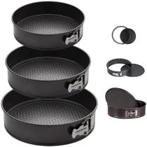 Kit 3 Assadeiras para Bolo Torta com Fundo Removível e Antiaderentes - Quality House