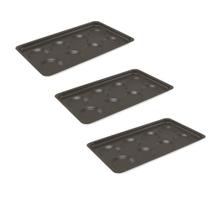 Kit 3 Assadeiras Retangular 8 Ovos Antiaderente - Forno GN