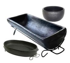 Kit 3 Assados e Caldos Perfeito para assados e servir sopas 1 Assadeira 1 Cumbuca 1 Travessa