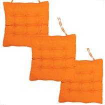 kit 3 Assento Almofada Para Cadeira Decorativo Futton Diversas Cores Confortável
