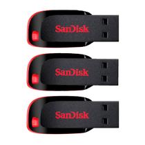 Kit 3 Atacado Pen Drive SanDisk Cruzer Blade 32gb - SDCZ50