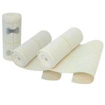 Kit 3 Atadura Elástica 15cm x 1,30m Média compressão Natural Bandagem Ortopedia Enfermagem inchaços varizes Famara Kit 3 Atadura Elástica 15cm x 1,30m Média compressão Natural Bandagem Ortopedia Enfermagem inchaços varizes Famara