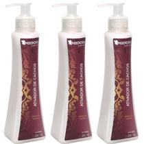 Kit 3 Ativador De Cachos Creme Sem Enxague 250ml Cada Midori