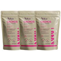 Kit 3 Ativador E Modelador De Cachos Apice Vegano Anti Frizz Creme De Pentar Uso Diario Refil 500g Kit 3 Ativador E Modelador De Cachos Apice Vegano Anti Frizz Creme De Pentar Uso Diario Refil 500g