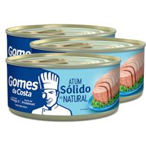 Kit 3 Atum Sólido ao Natural Gomes da Costa 170g Kit 3 Atum Sólido ao Natural Gomes da Costa 170g