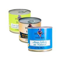 Kit 3 Atum Sólido Tours 255g: Limão, Óleo, ao Natural Kit 3 Atum Sólido Tours 255g: Limão, Óleo, ao Natural
