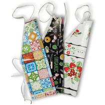 Kit 3 Aventais De Cozinha Lavanderia Estampado Impermeável Kit 3 Aventais De Cozinha Lavanderia Estampado Impermeável