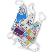 Kit 3 Avental Cozinha Pvc Impermeável Limpa Fácil Estampado