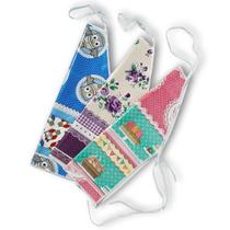 Kit 3 Avental De Cozinha Lavanderia Estampado Impermeável Kit 3 Avental De Cozinha Lavanderia Estampado Impermeável