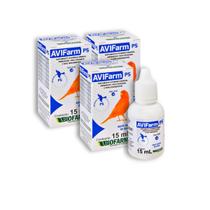 Kit 3 AviFarm PS Suplemento Vitamínico 15ml Aves BioForm