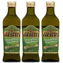 Kit 3 Azeite Oliva Italiano Filippo Berio Extravirgem 500ml Kit 3 Azeite Oliva Italiano Filippo Berio Extravirgem 500ml