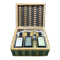 Kit 3 Azeites Família Zuccardi Arauco Picual Coratina 500ml Cesta e Vaporizador