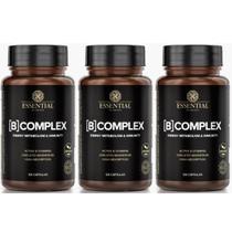 Kit 3 B Complex Essential Nutrition - 120 Capsulas Sem Sabor
