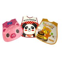 Kit 3 Babadores Impermeáveis Tamanho Único Fem