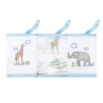 Kit 3 Babetes Papi 32x32cm com Prendedor África