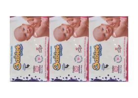Kit 3 Babies Extra Care - Toalhas Umedecidas com 50 Folhas